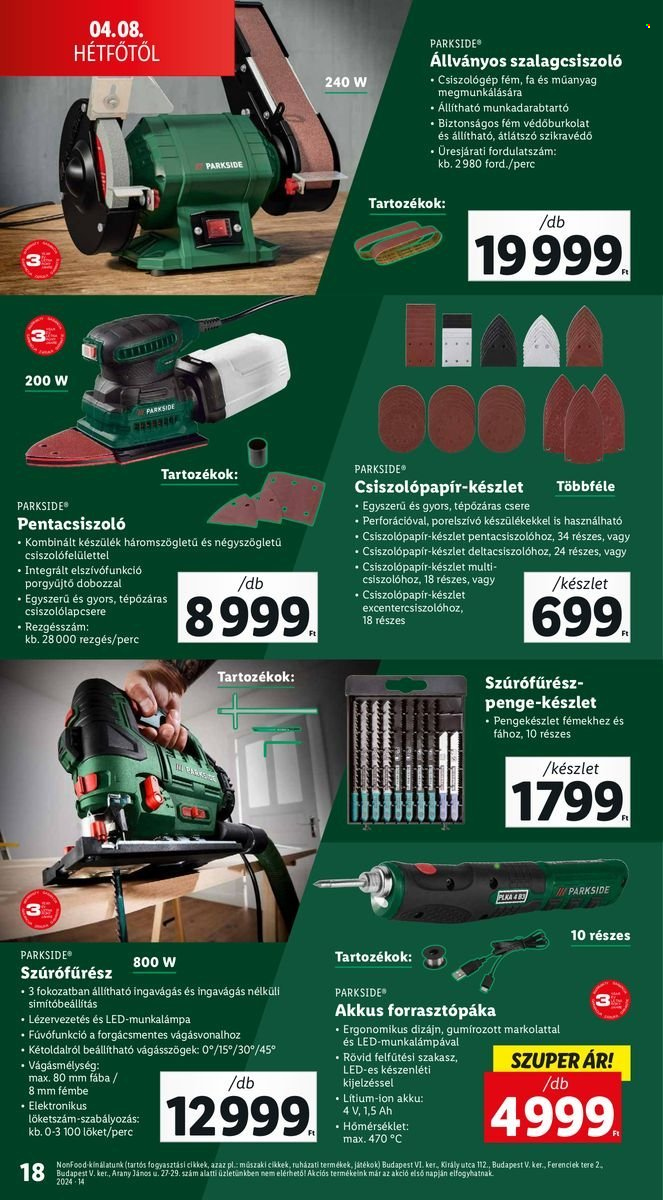 Lidl akciós újságok. Oldal 18