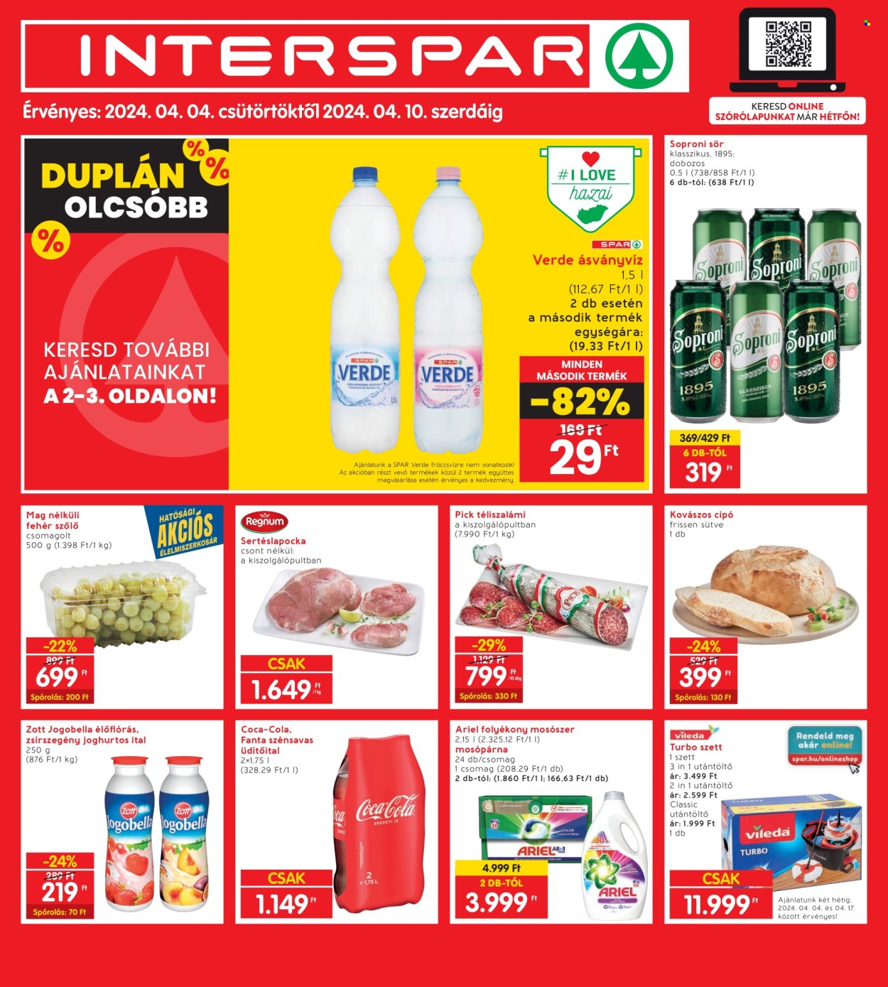 INTERSPAR akciós újságok - 2024.04.04 - 2024.04.10. Oldal 1