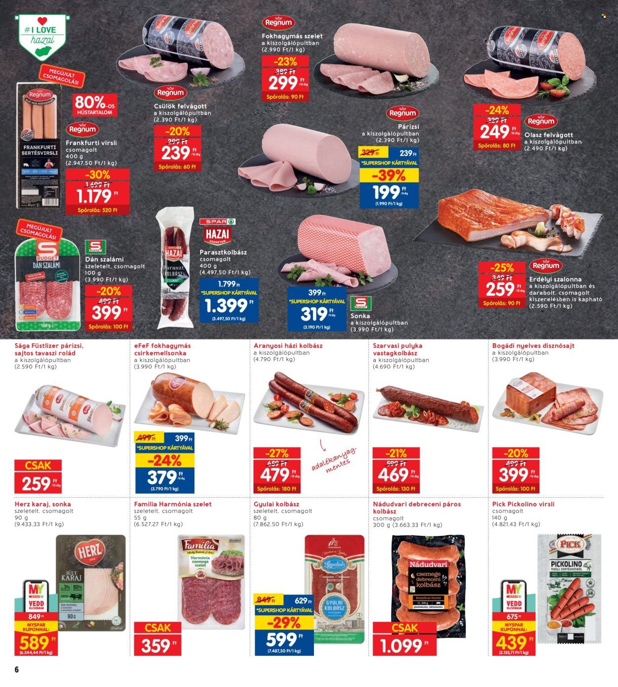INTERSPAR akciós újságok - 2024.04.04 - 2024.04.10. Oldal 6