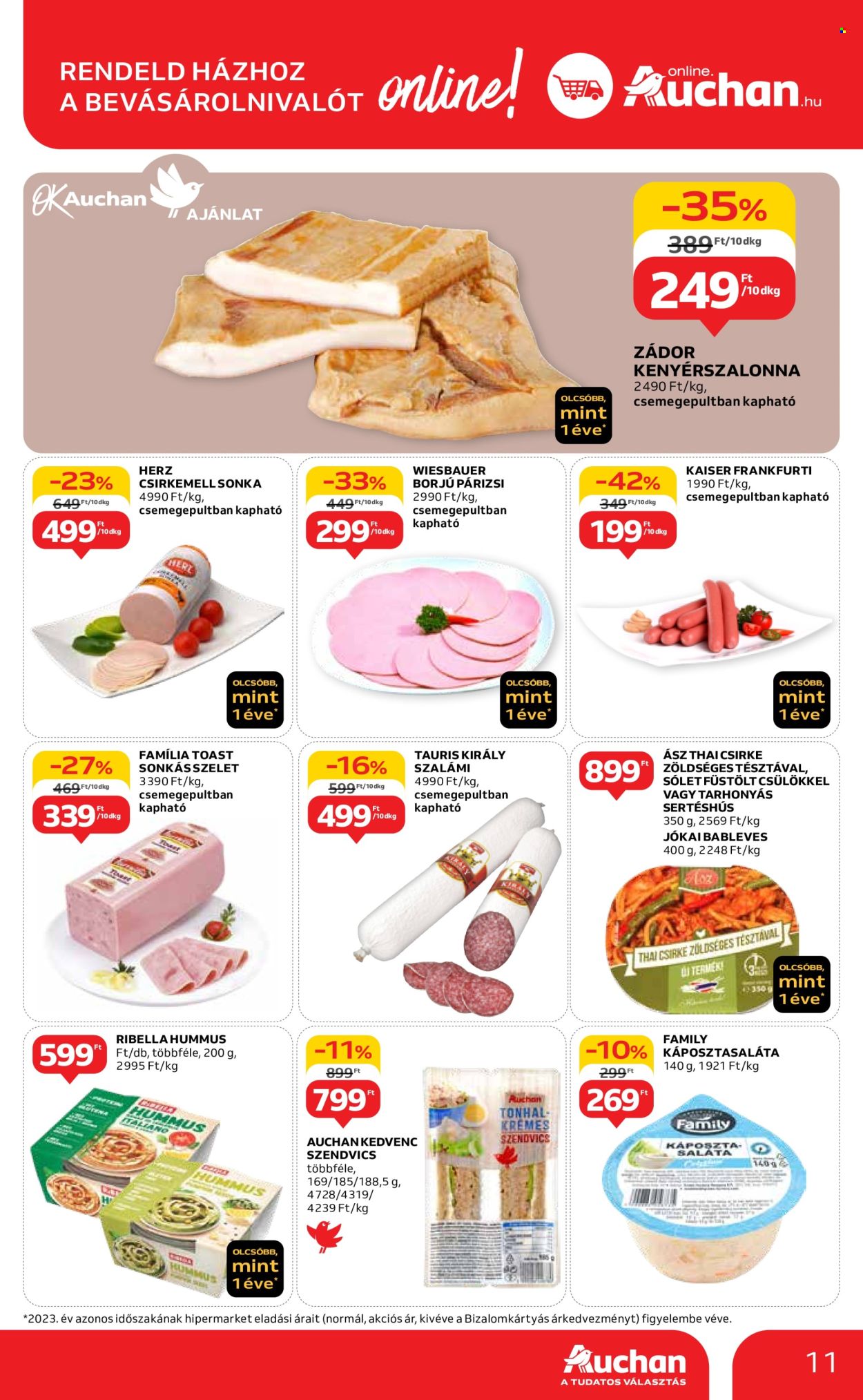 Auchan akciós újságok - 2024.04.04 - 2024.04.10. Oldal 11