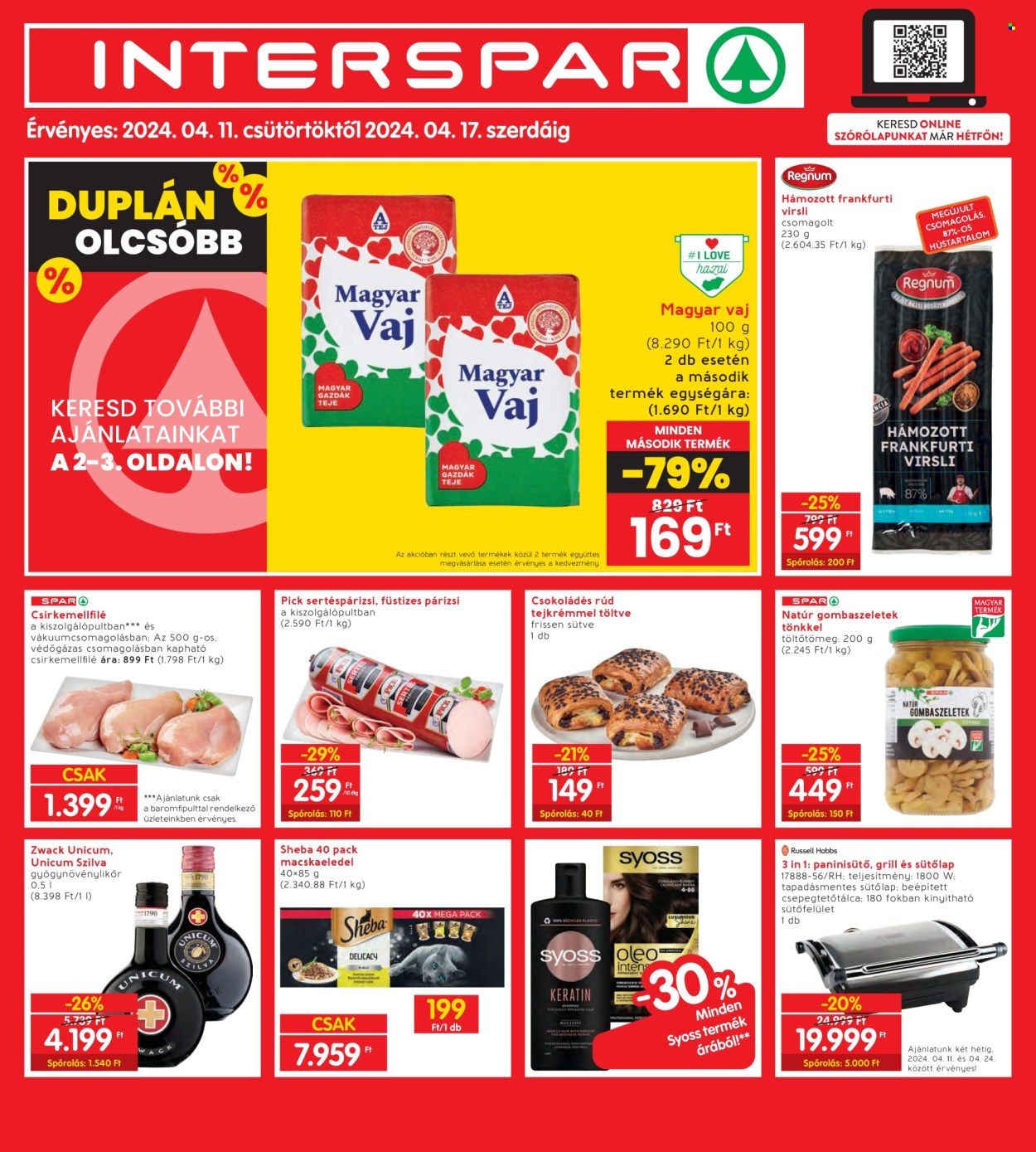 INTERSPAR akciós újságok - 2024.04.11 - 2024.04.17. Oldal 1
