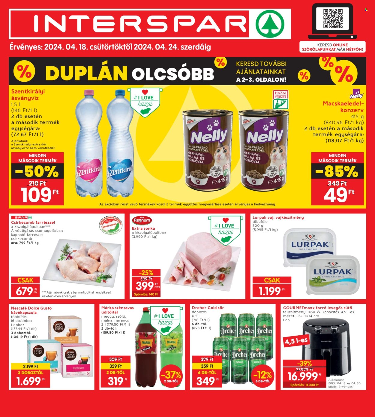 INTERSPAR akciós újságok - 2024.04.18 - 2024.04.24. Oldal 1