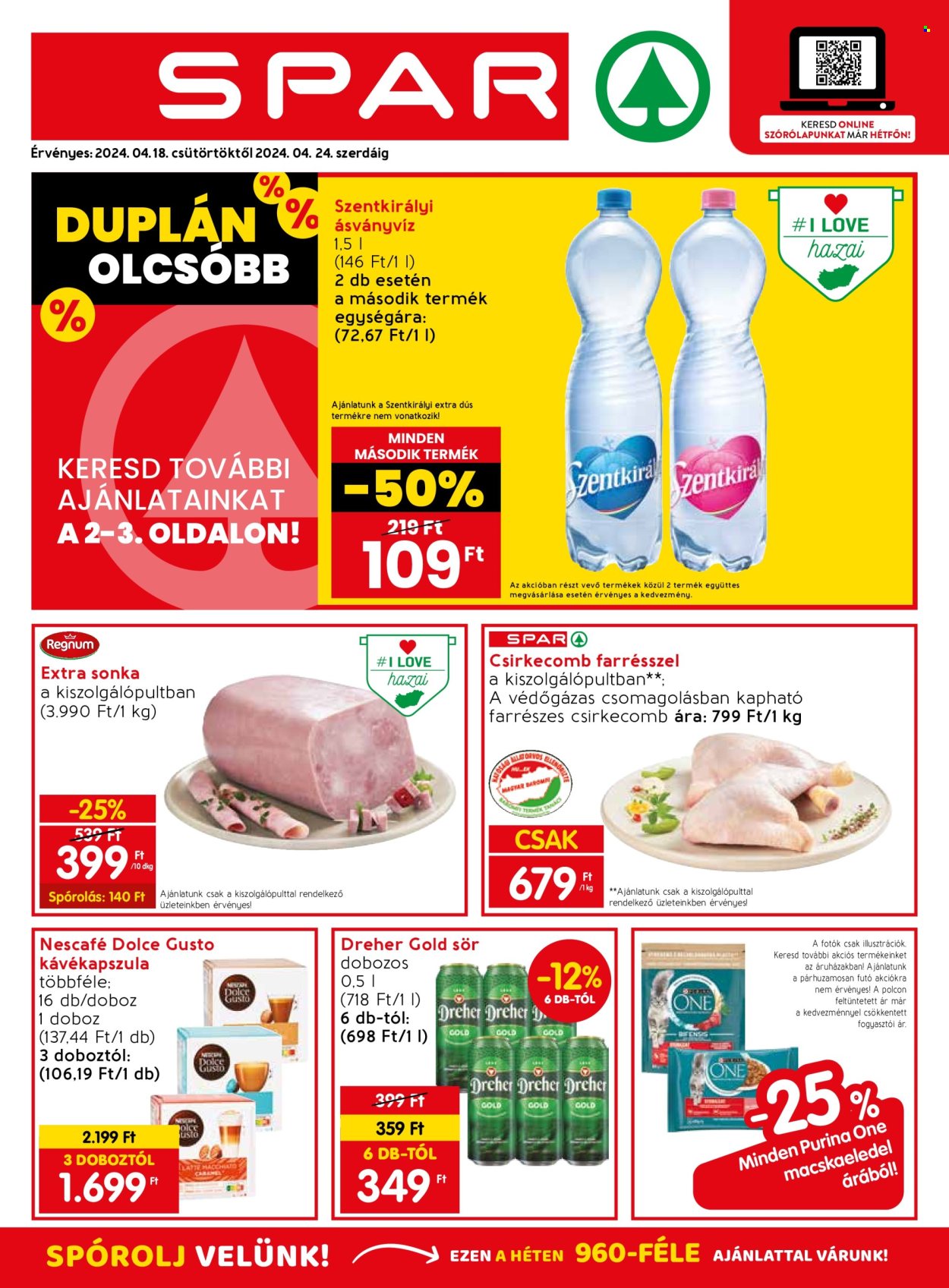 SPAR akciós újságok - 2024.04.18 - 2024.04.24. Oldal 1