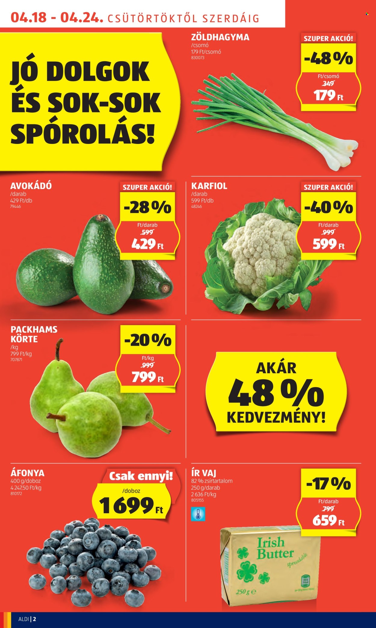 Aldi akciós újságok - 2024.04.18 - 2024.04.24. Oldal 2