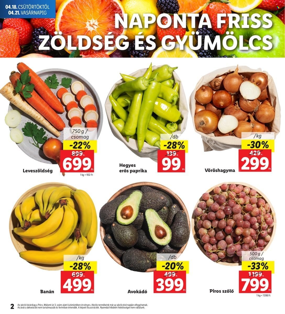 Lidl akciós újságok - 2024.04.18 - 2024.04.21. Oldal 2