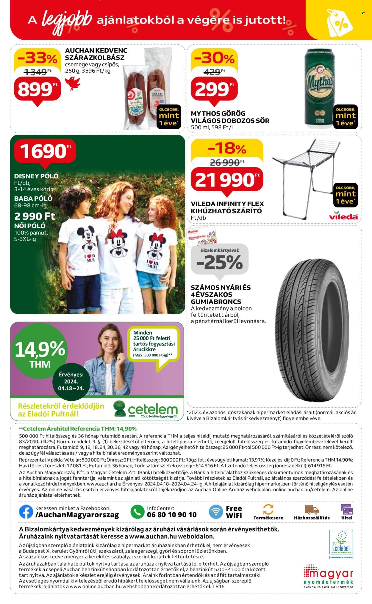 Auchan akciós újságok - 2024.04.18 - 2024.04.24. Oldal 40
