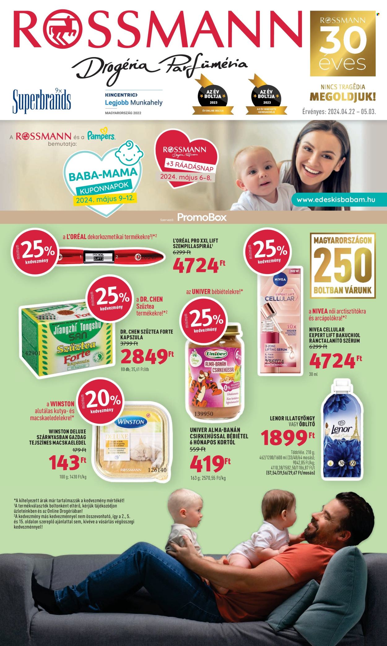 Rossmann akciós újságok - 2024.04.22 - 2024.05.03. Oldal 1