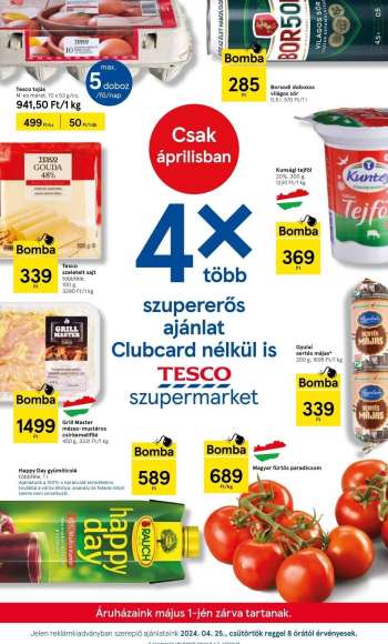 Újság TESCO - 2024.04.25 - 2024.04.30.