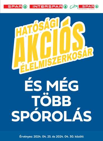 Újság SPAR - 2024.04.25 - 2024.04.30.