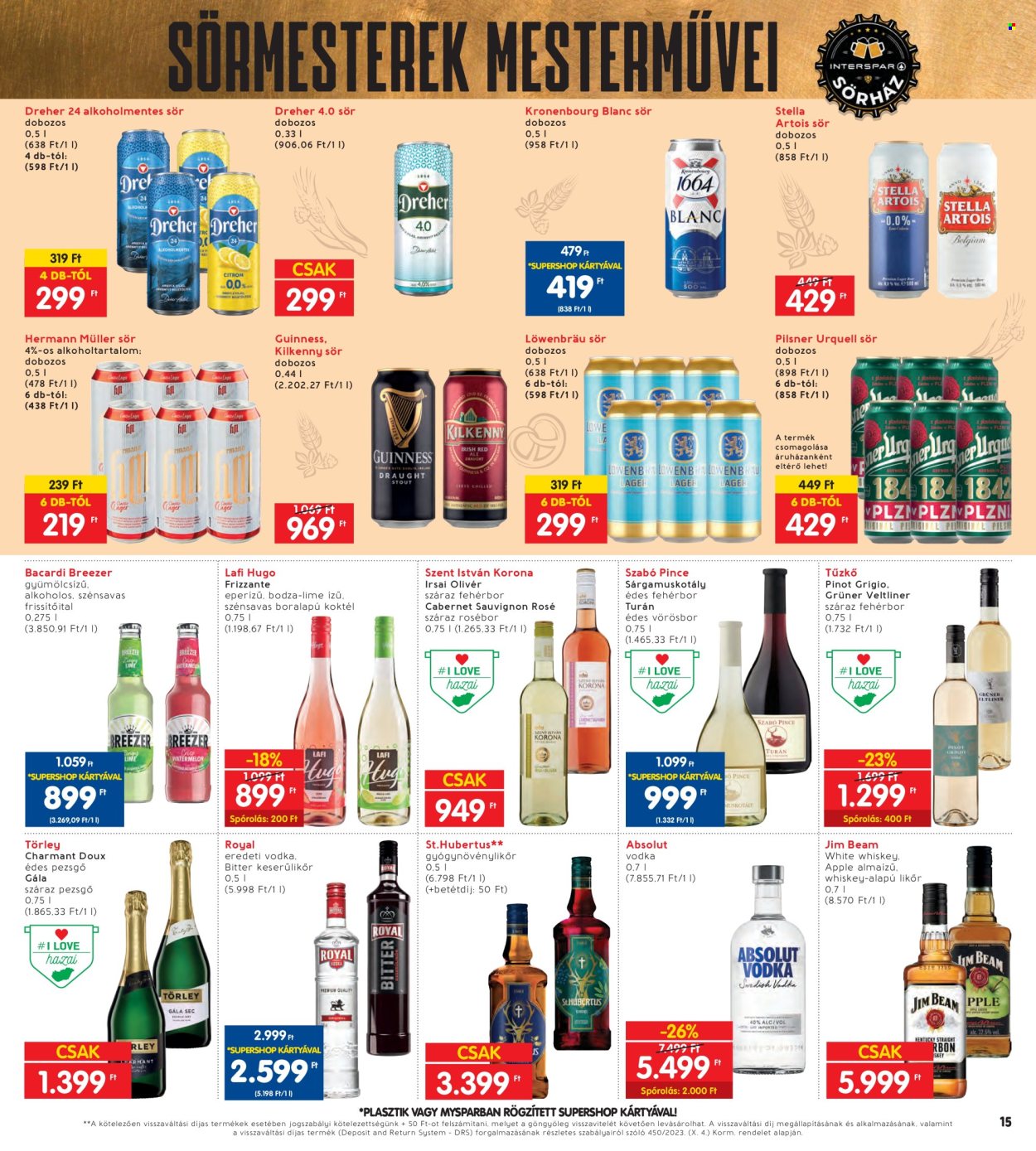 INTERSPAR akciós újságok - 2024.04.25 - 2024.04.30. Oldal 15