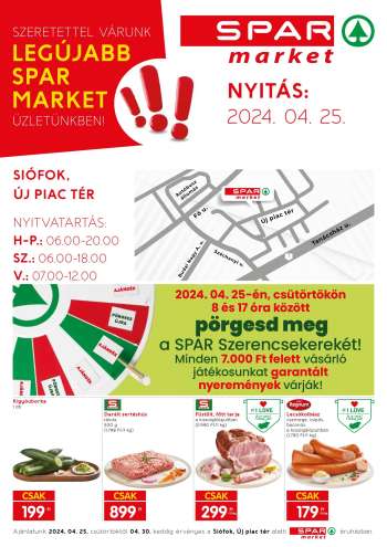 Újság SPAR market - 2024.04.25 - 2024.04.30.