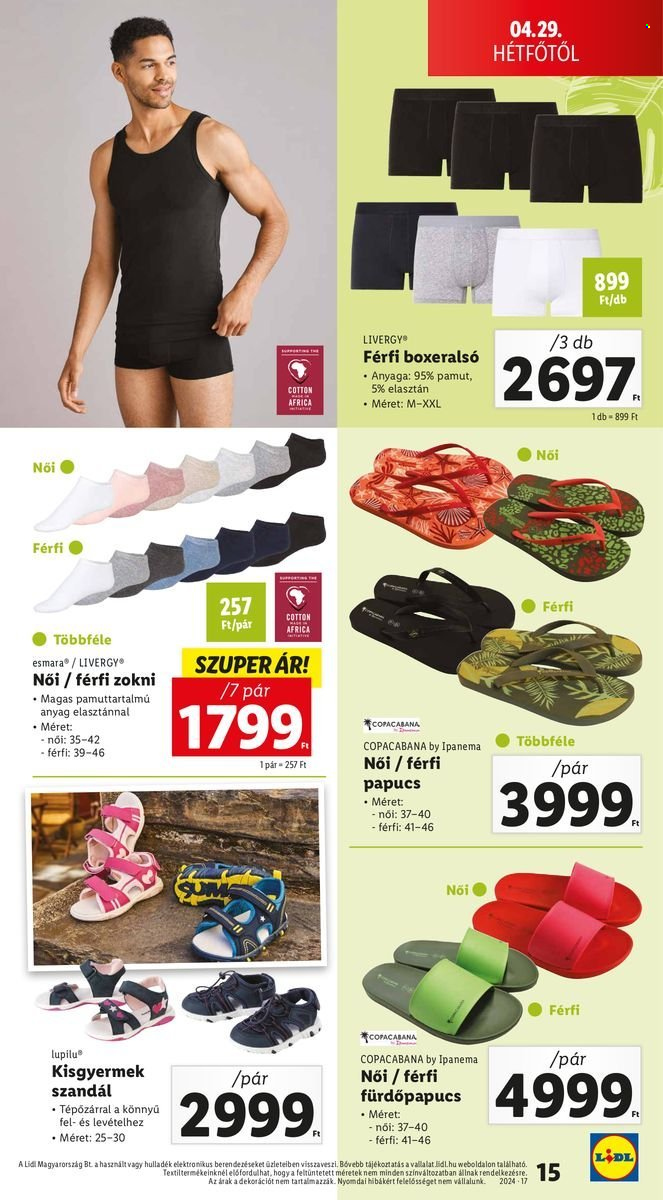 Lidl akciós újságok. Oldal 15