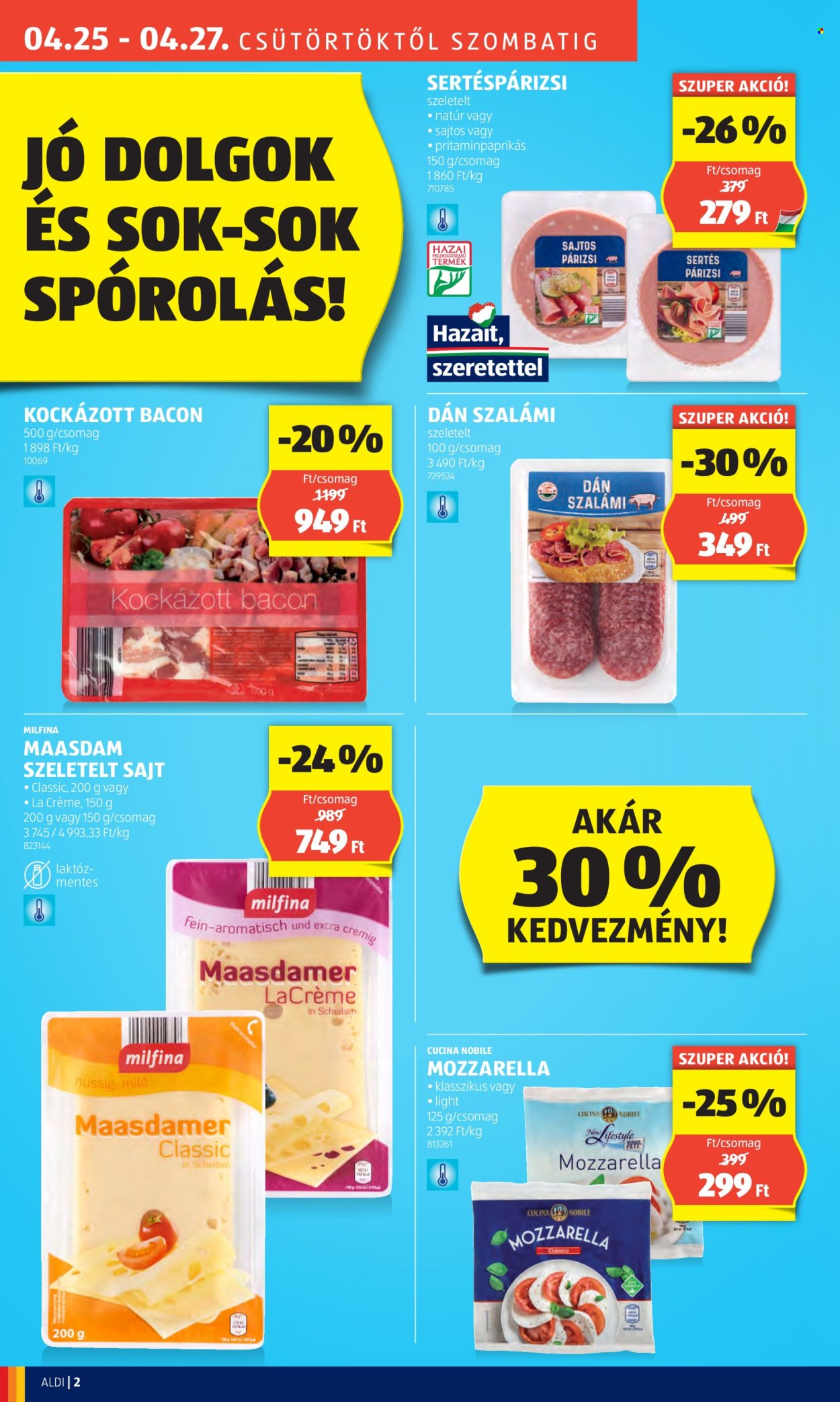 Aldi akciós újságok. Oldal 2
