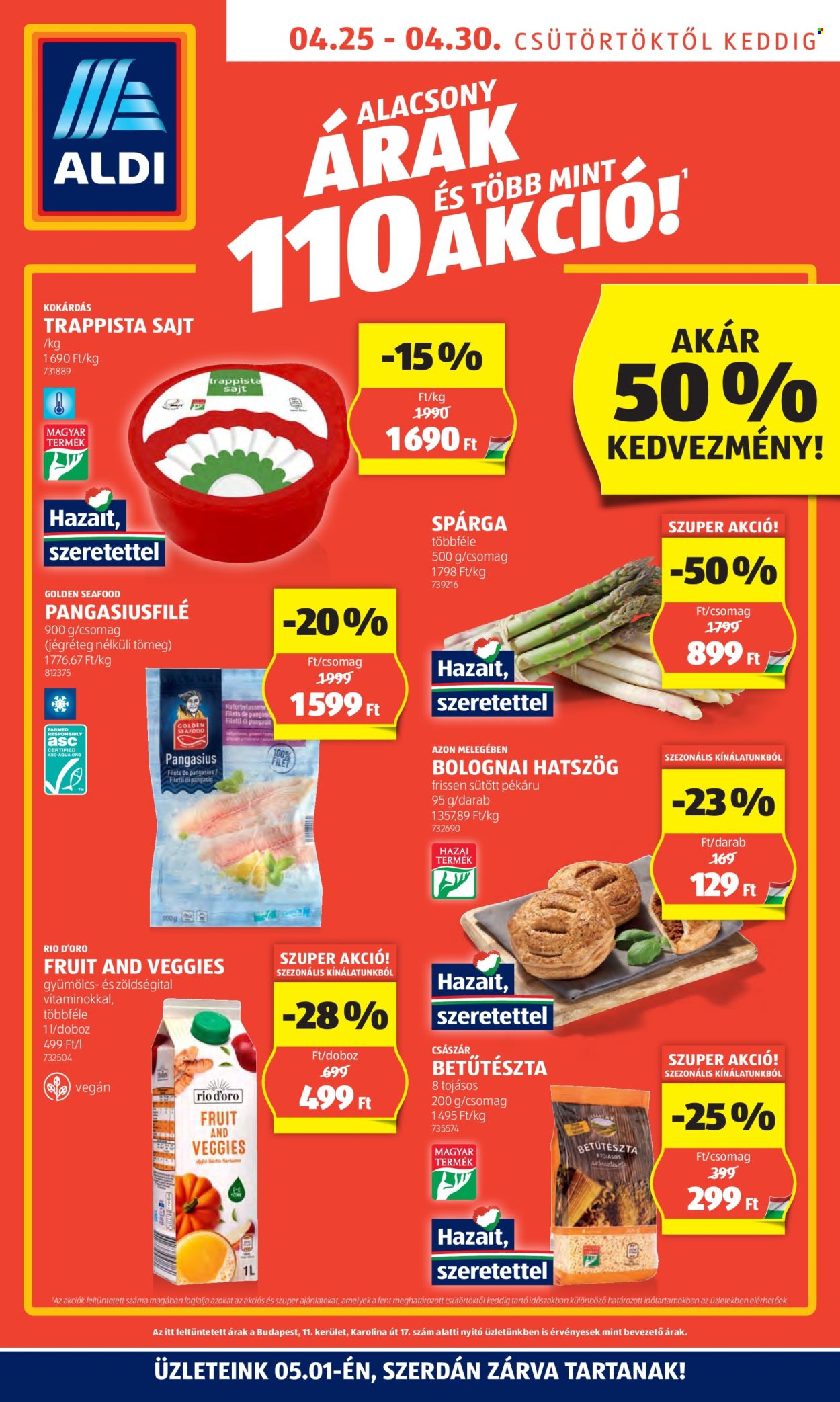 Aldi akciós újságok - 2024.04.25 - 2024.04.30. Oldal 1