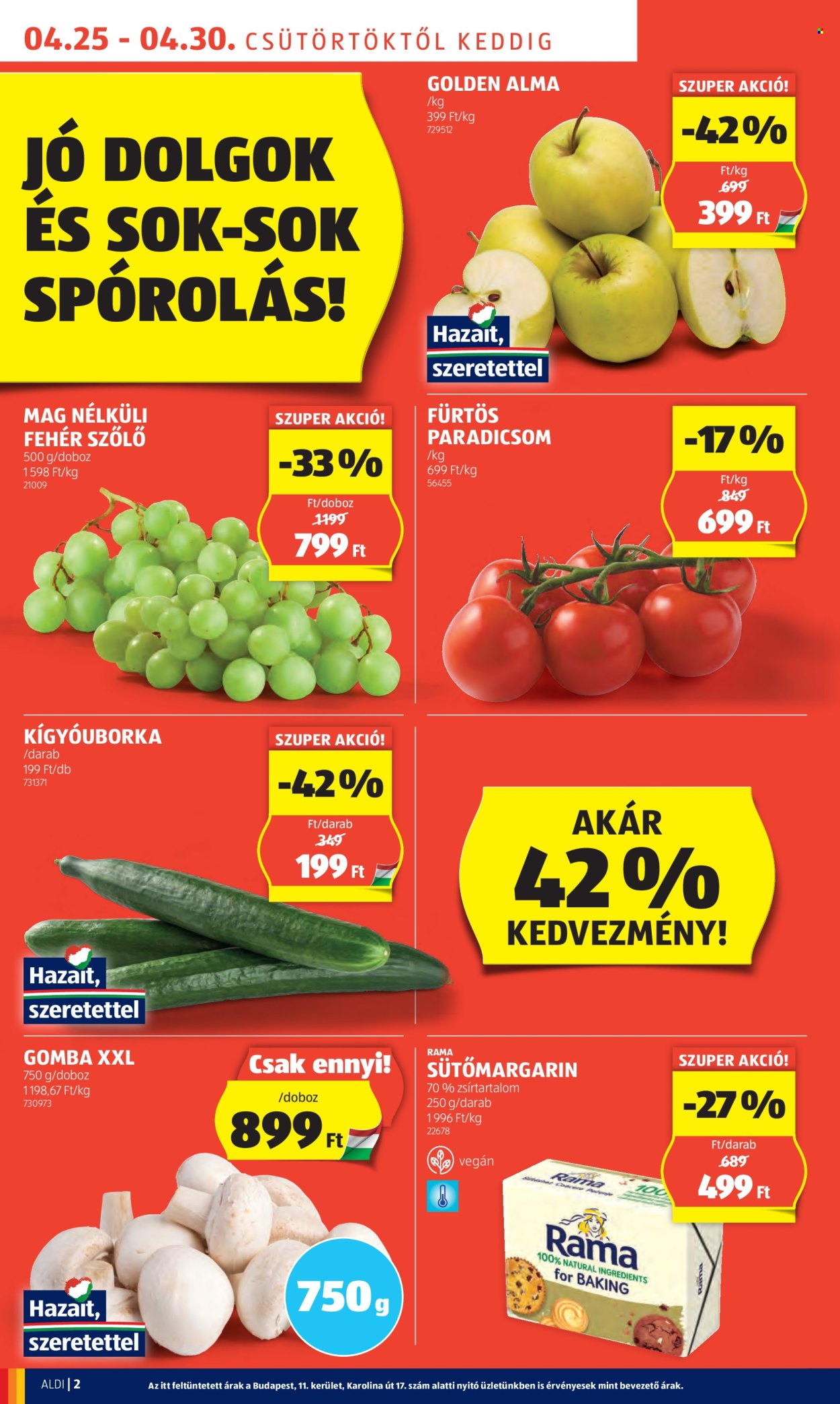 Aldi akciós újságok - 2024.04.25 - 2024.04.30. Oldal 2