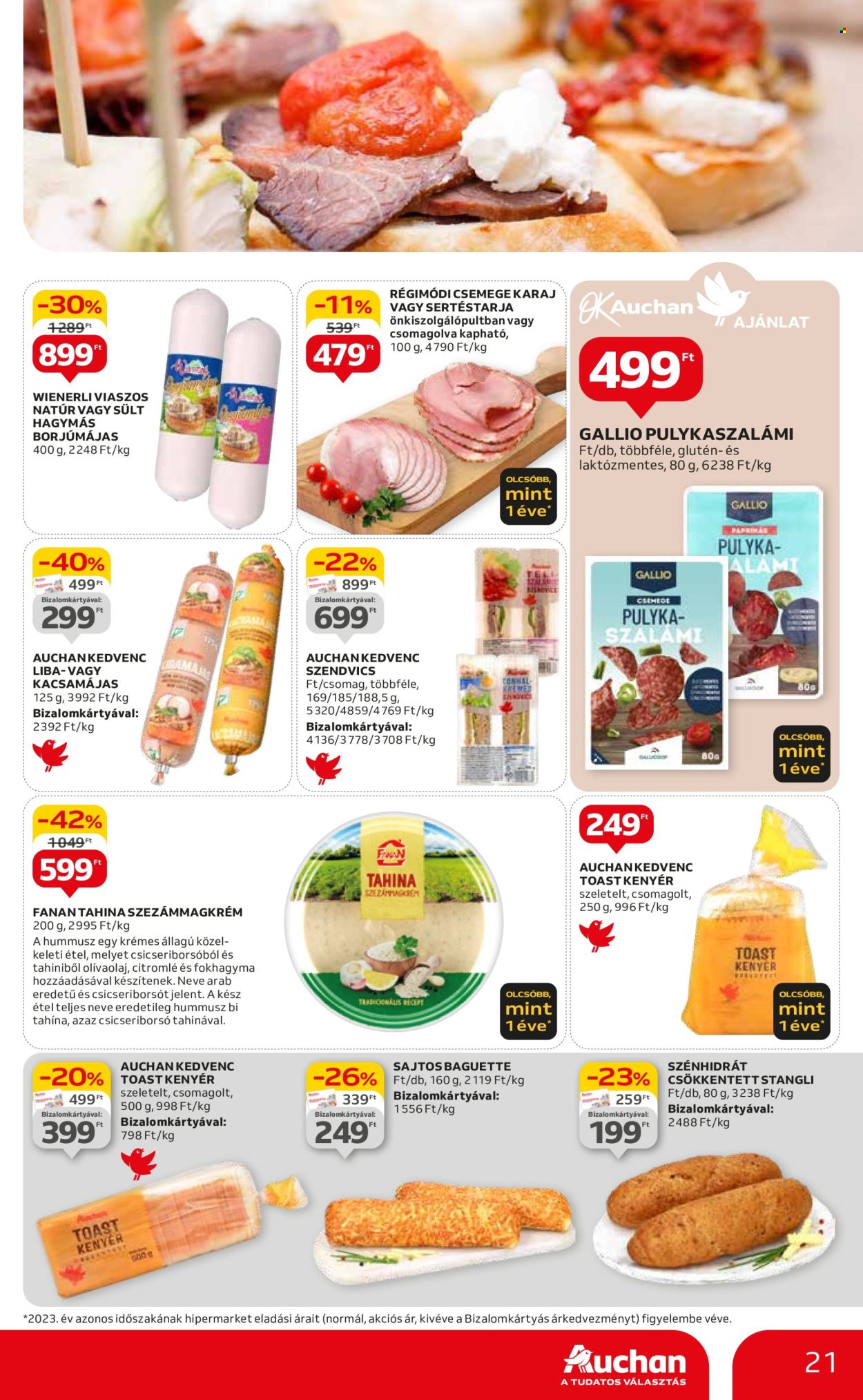 Auchan akciós újságok - 2024.04.25 - 2024.04.30. Oldal 21