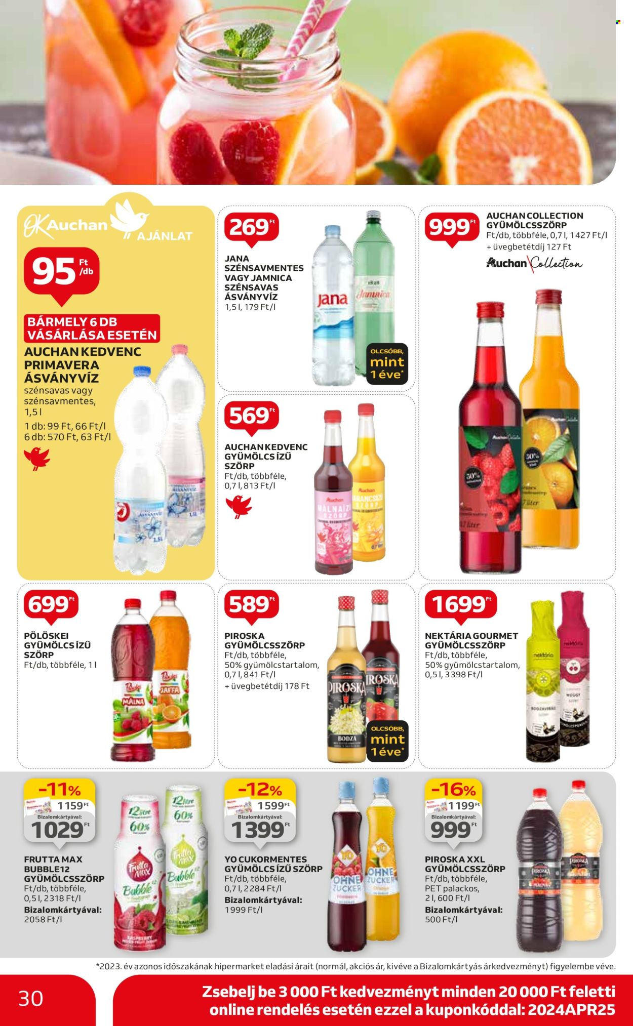 Auchan akciós újságok - 2024.04.25 - 2024.04.30. Oldal 30