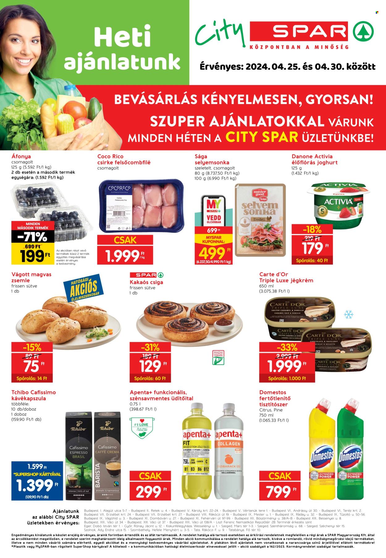 SPAR akciós újságok - 2024.04.25 - 2024.04.30. Oldal 1