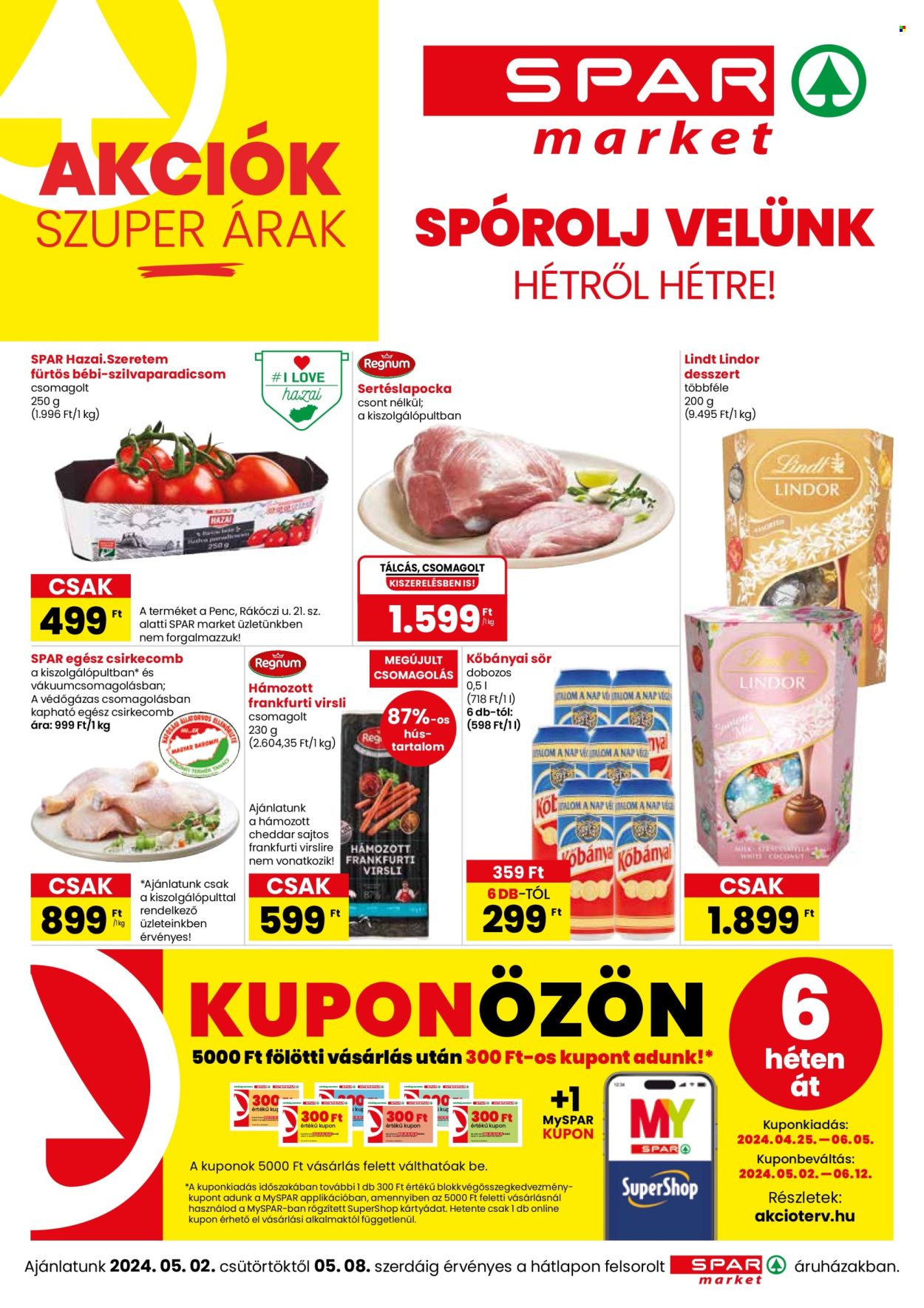 SPAR market akciós újságok - 2024.05.02 - 2024.05.08. Oldal 1