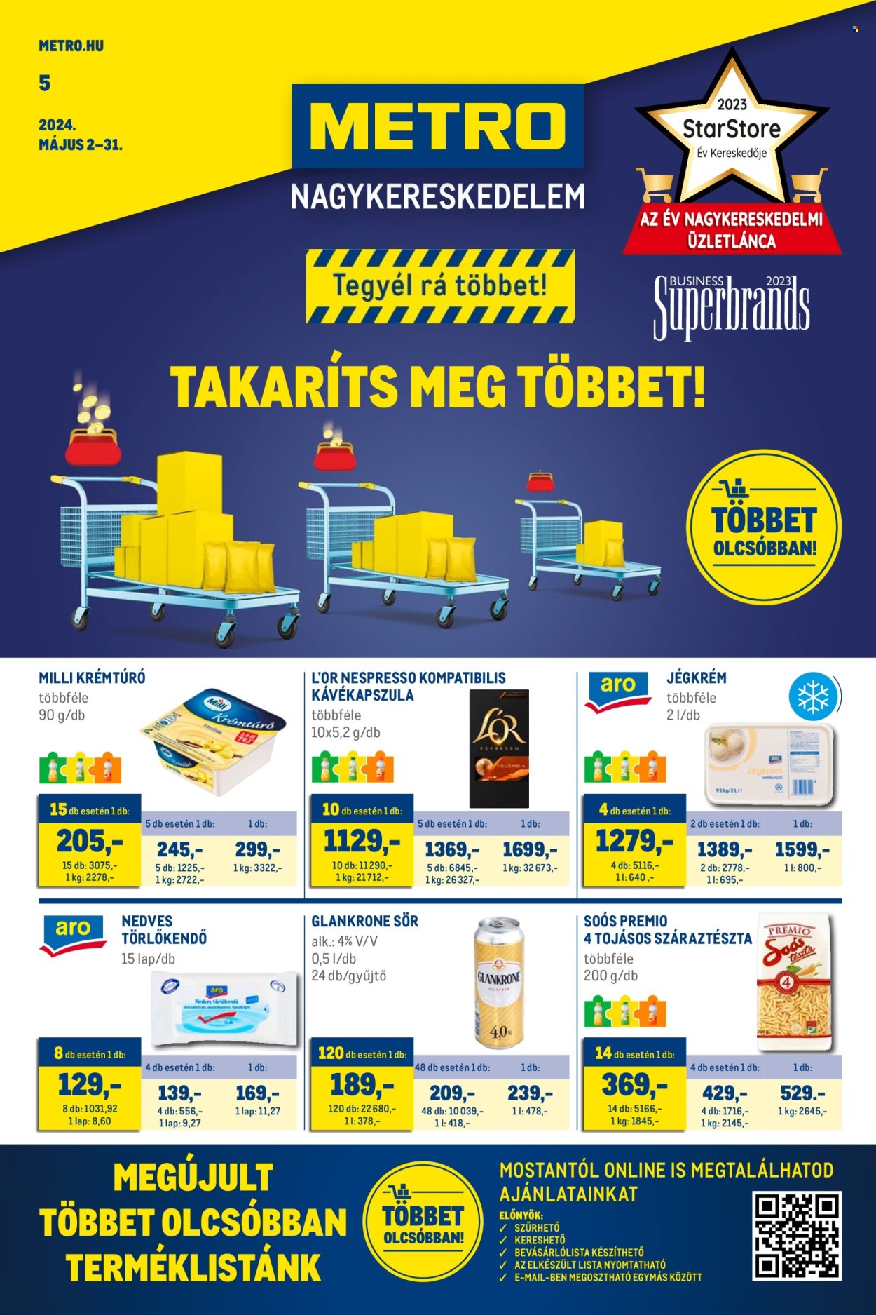 Metro akciós újságok - 2024.05.02 - 2024.05.31. Oldal 1