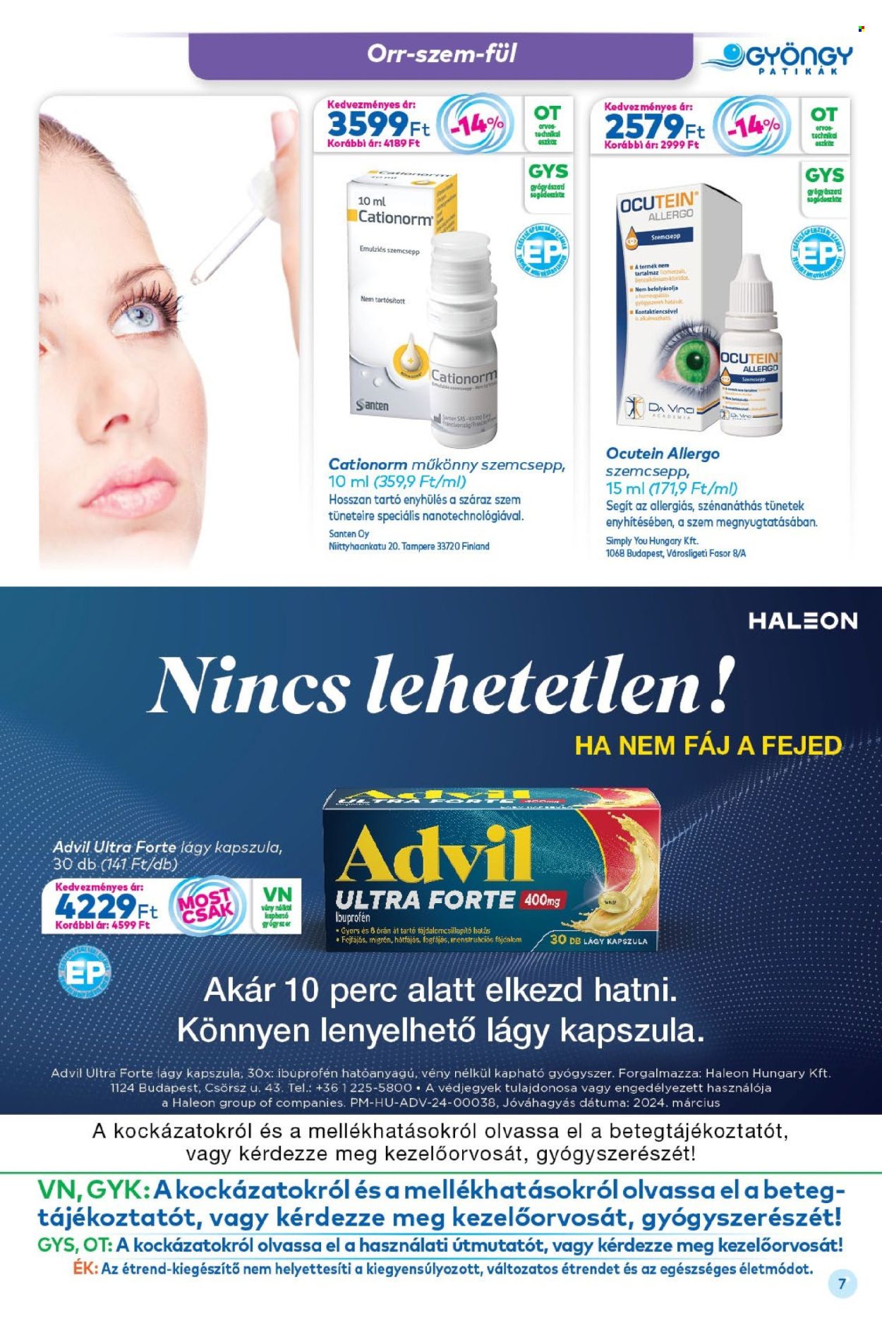 Gyöngy Patikák akciós újságok - 2024.05.01 - 2024.05.31. Oldal 7