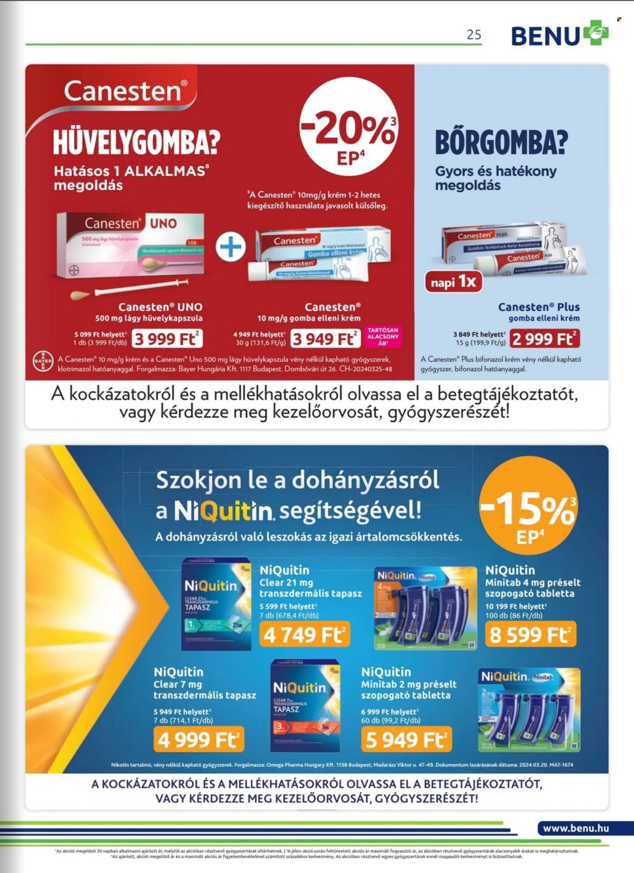 BENU Gyógyszertár akciós újságok - 2024.05.01 - 2024.05.31. Oldal 25