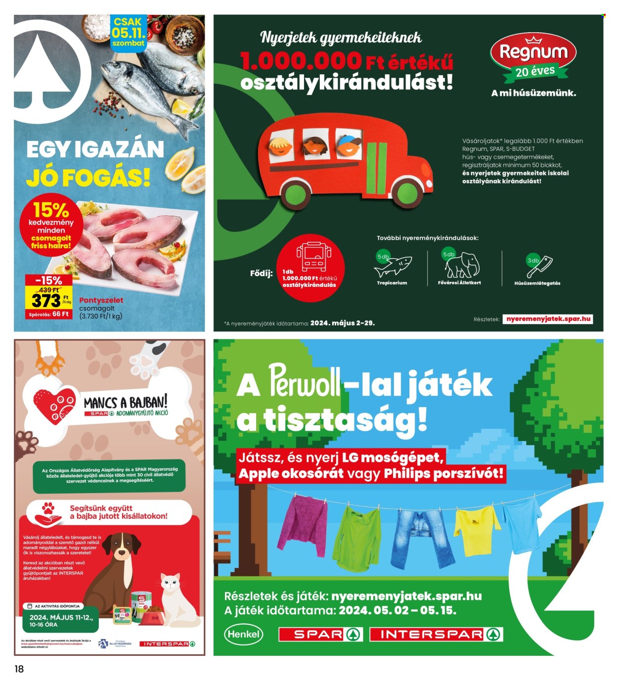 INTERSPAR akciós újságok - 2024.05.09 - 2024.05.15. Oldal 18