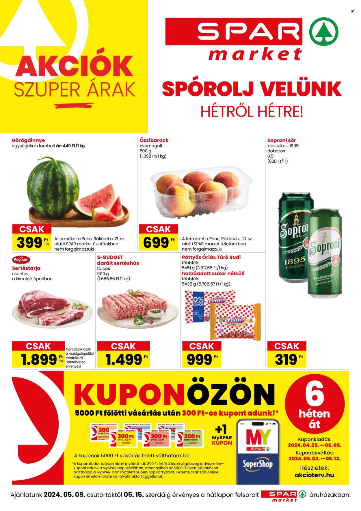 SPAR market akciós újságok - 2024.05.09 - 2024.05.15. Oldal 1