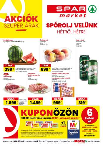 Újság SPAR market - 2024.05.09 - 2024.05.15.