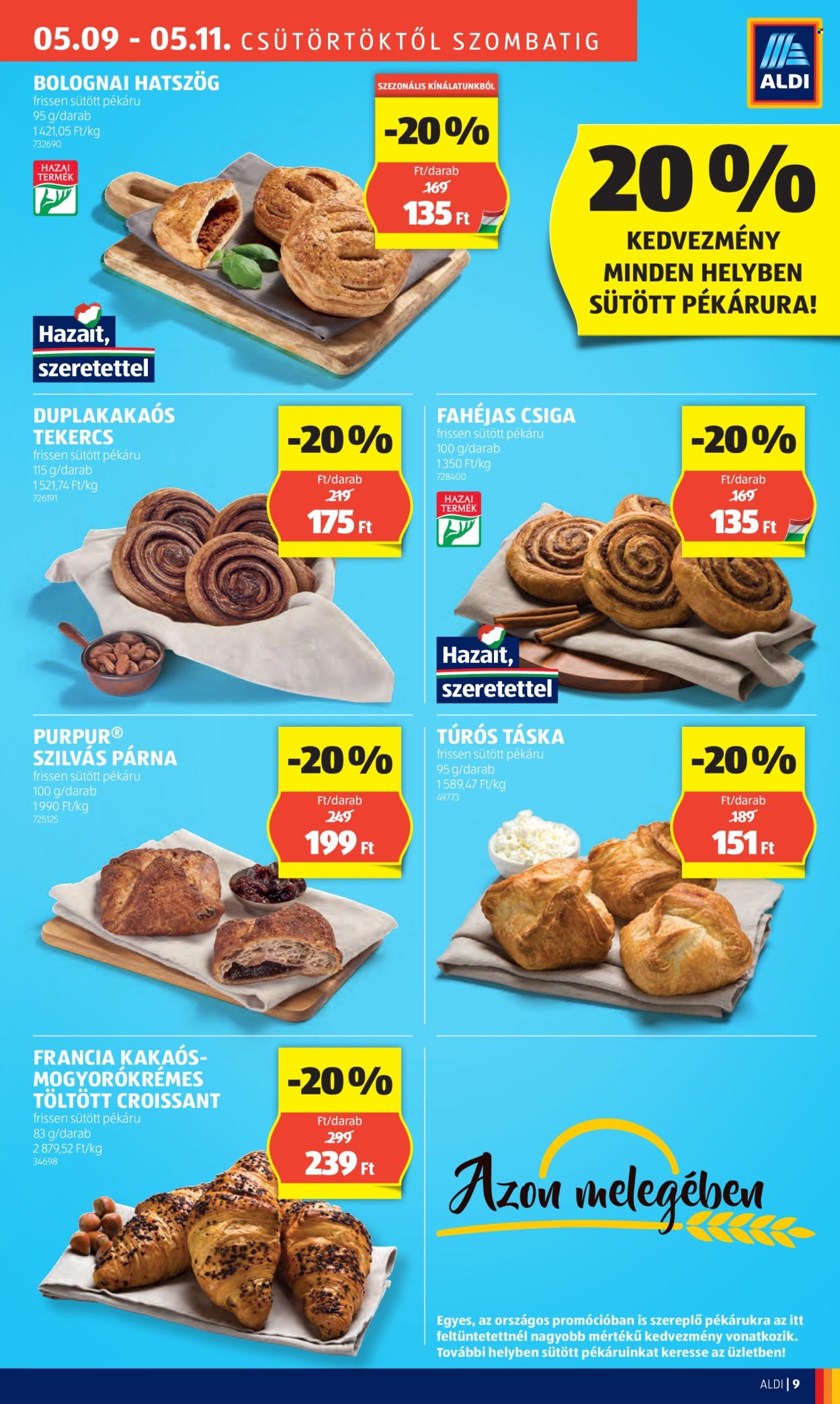 Aldi akciós újságok. Oldal 9