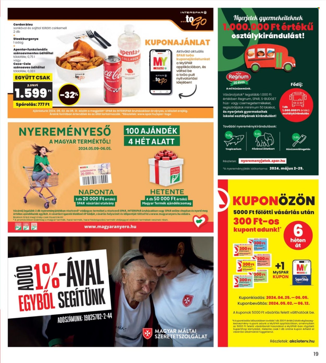 INTERSPAR akciós újságok - 2024.05.16 - 2024.05.22. Oldal 19