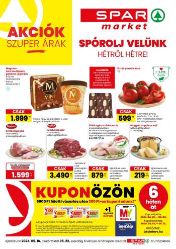 Újság SPAR market - 2024.05.16 - 2024.05.22.