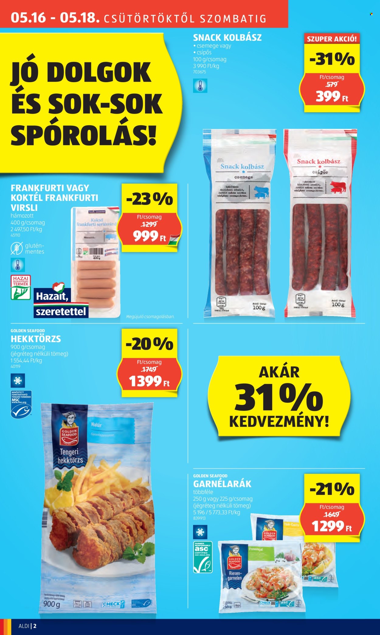 Aldi akciós újságok. Oldal 2