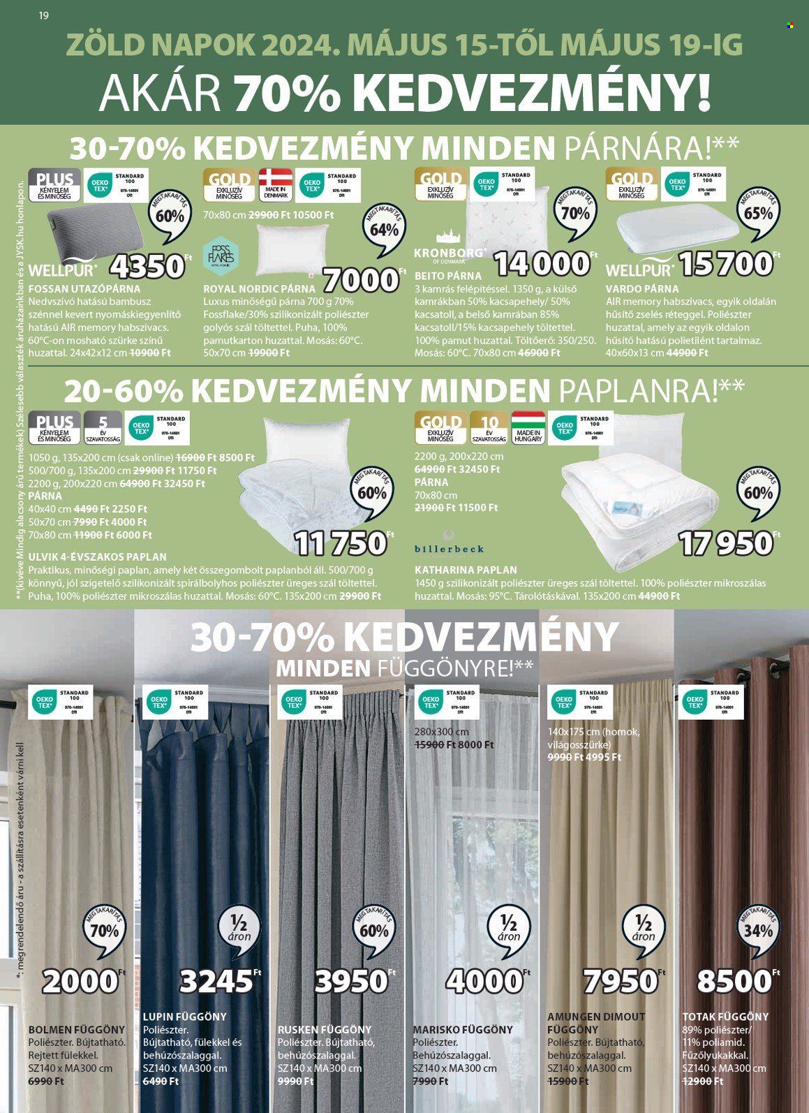 JYSK akciós újságok - 2024.05.15 - 2024.06.18. Oldal 19