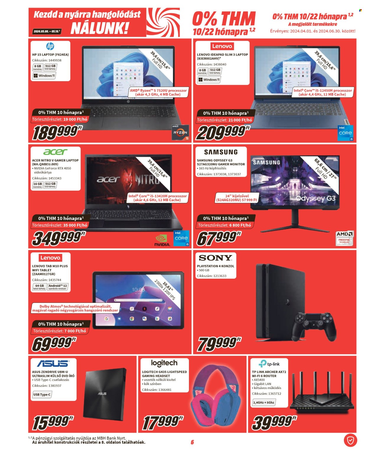 MediaMarkt akciós újságok - 2024.05.08 - 2024.05.19. Oldal 6