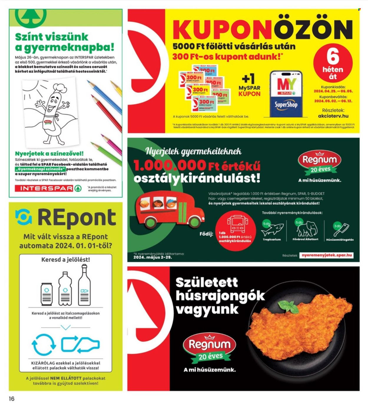INTERSPAR akciós újságok - 2024.05.23 - 2024.05.29. Oldal 16