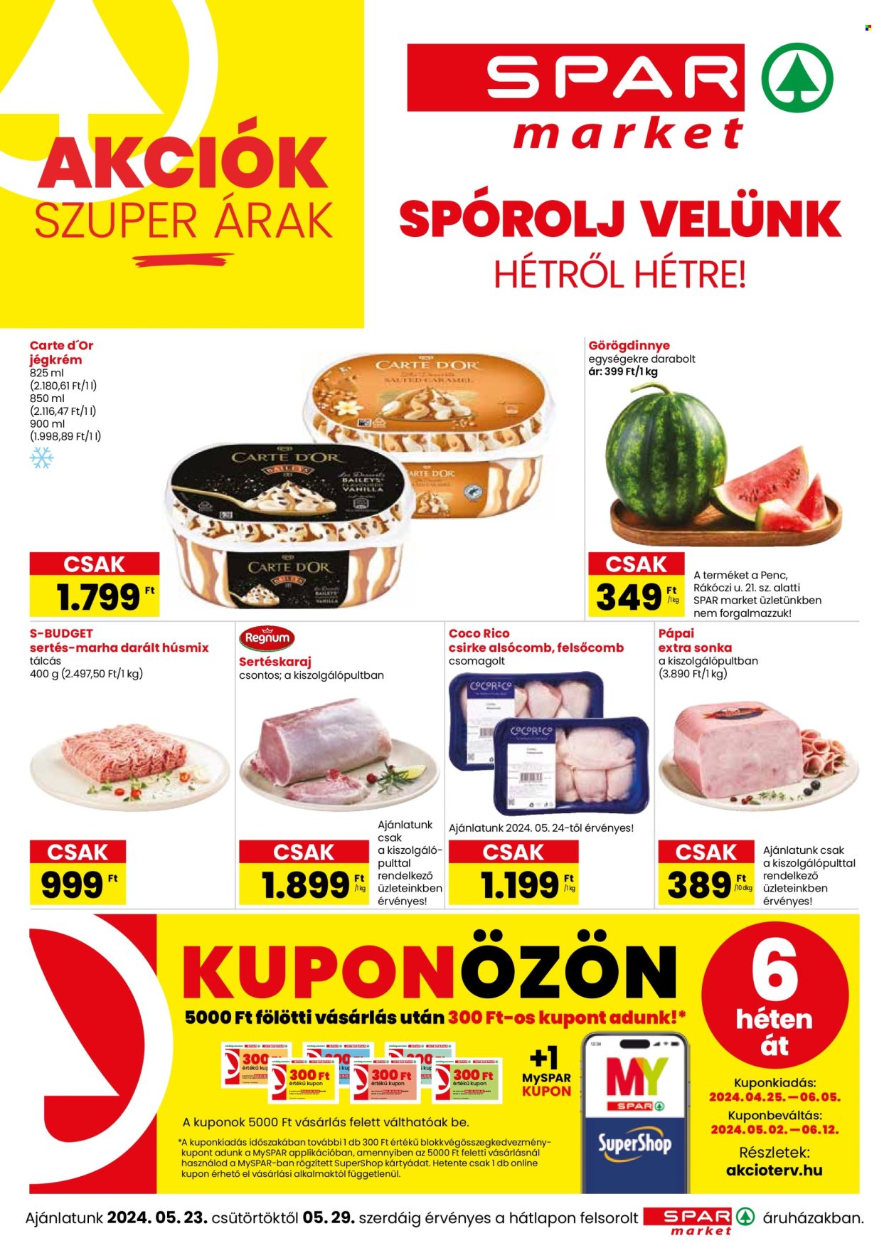 SPAR market akciós újságok - 2024.05.23 - 2024.05.29. Oldal 1
