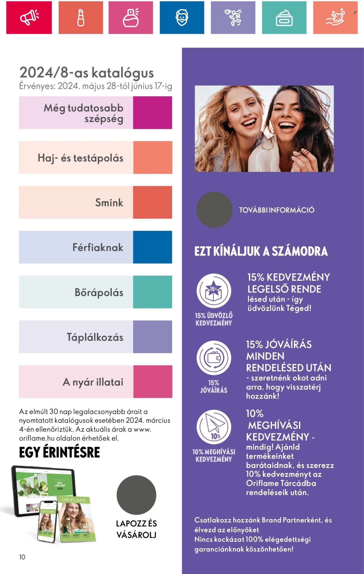 Oriflame akciós újságok - 2024.05.28 - 2024.06.17. Oldal 10