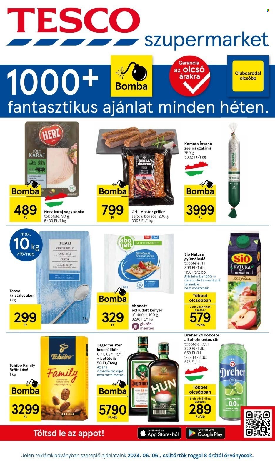 TESCO akciós újságok - 2024.06.06 - 2024.06.12. Oldal 1