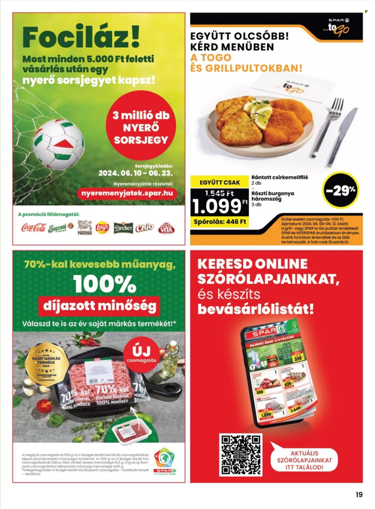 SPAR akciós újságok - 2024.06.06 - 2024.06.12. Oldal 19