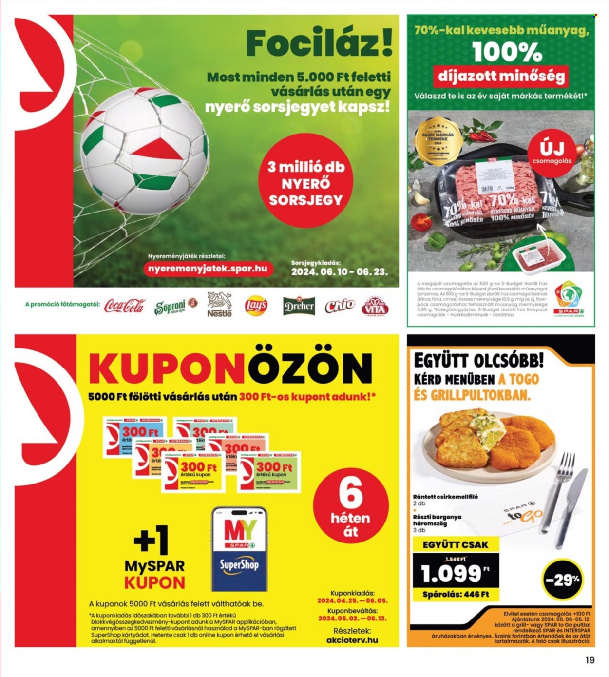 INTERSPAR akciós újságok - 2024.06.06 - 2024.06.12. Oldal 19