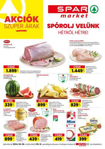 Újság SPAR market - 2024.06.06 - 2024.06.12.