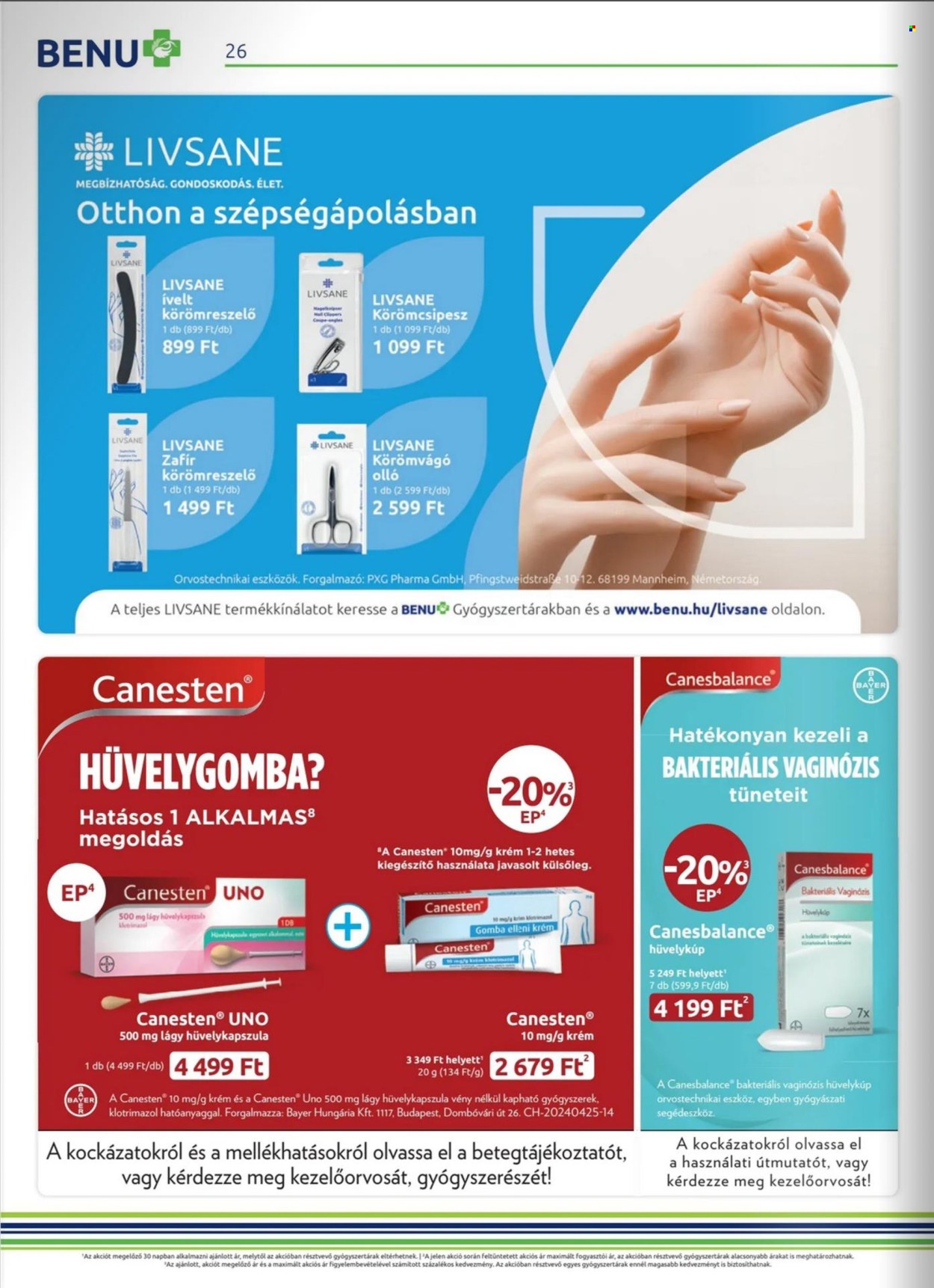 BENU Gyógyszertár akciós újságok - 2024.06.01 - 2024.06.30. Oldal 26