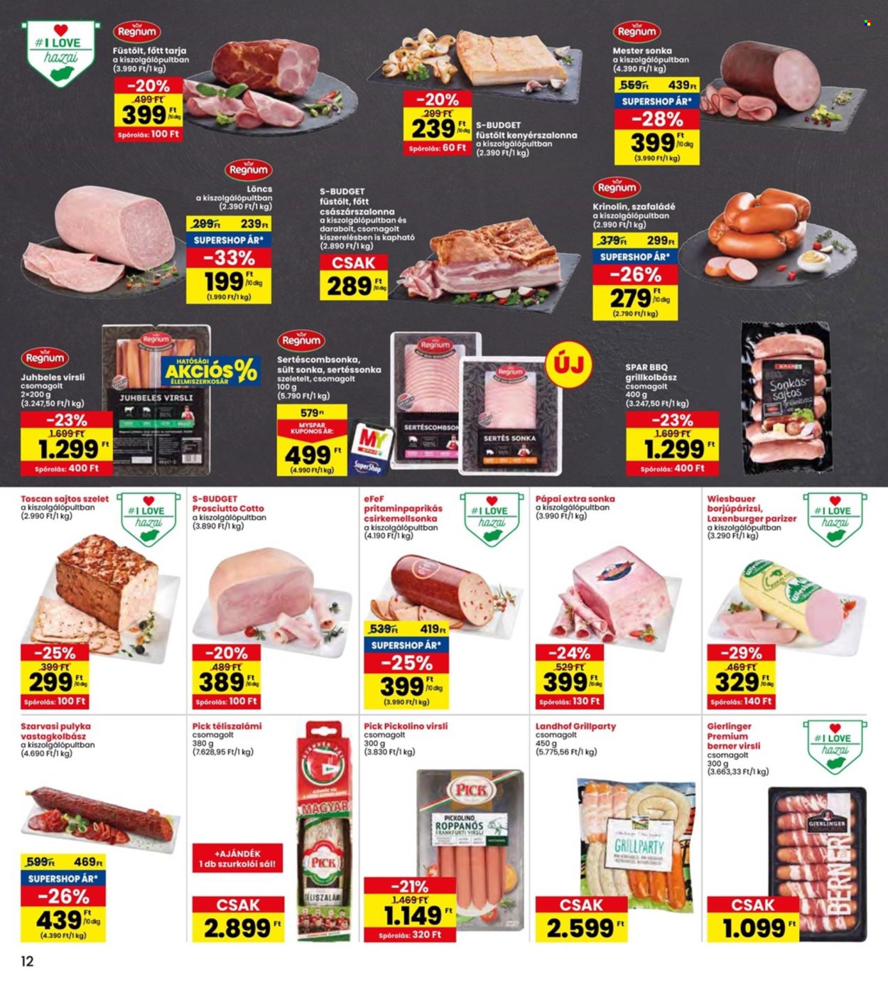 INTERSPAR akciós újságok - 2024.06.13 - 2024.06.19. Oldal 12