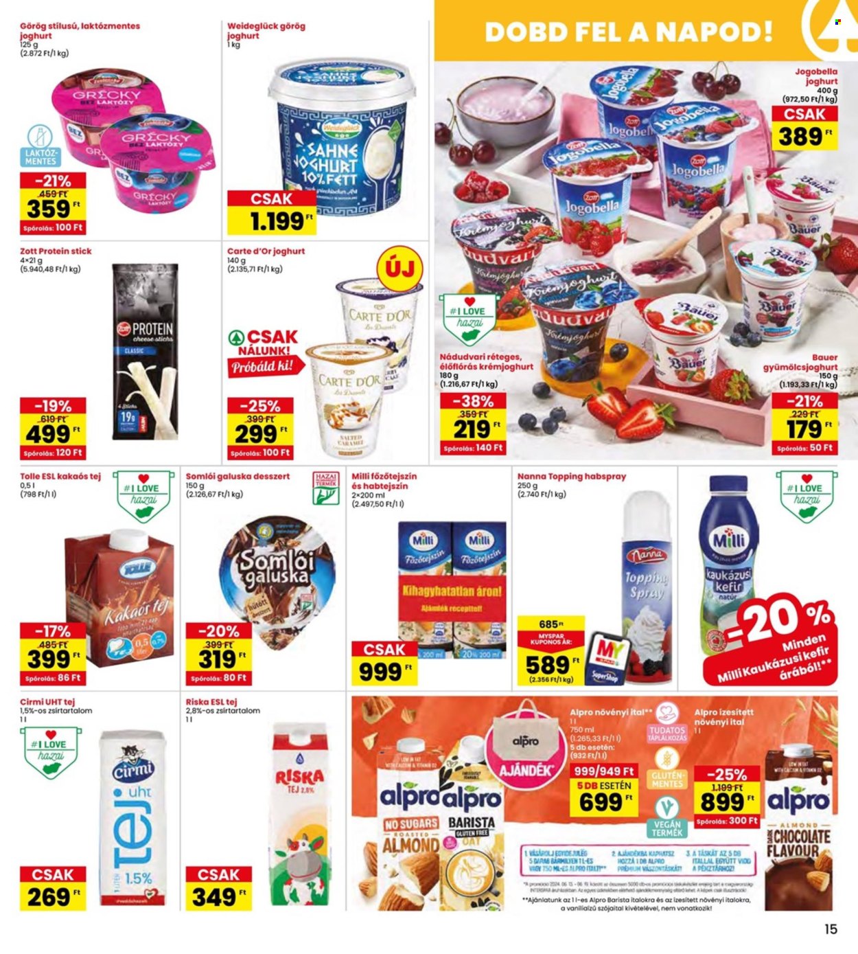 INTERSPAR akciós újságok - 2024.06.13 - 2024.06.19. Oldal 15