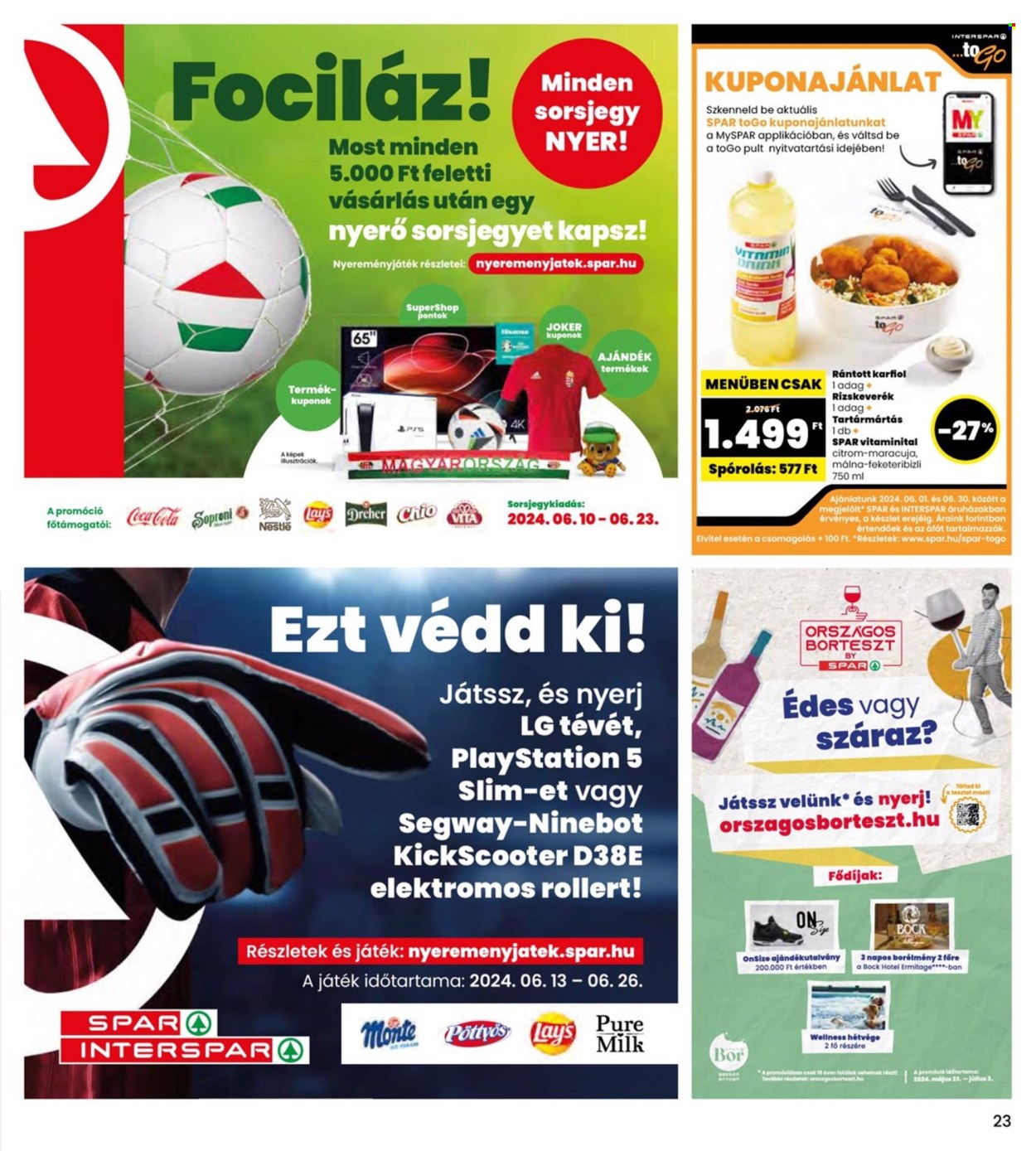 INTERSPAR akciós újságok - 2024.06.13 - 2024.06.19. Oldal 23