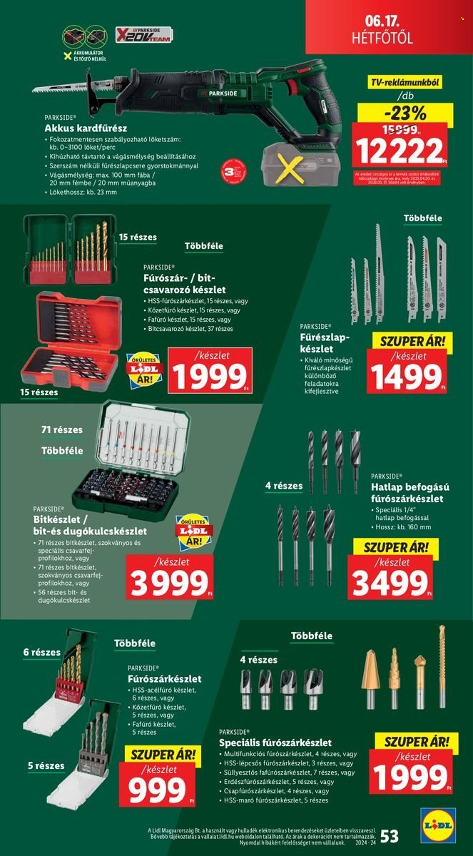 Lidl akciós újságok - 2024.06.13 - 2024.06.19. Oldal 53