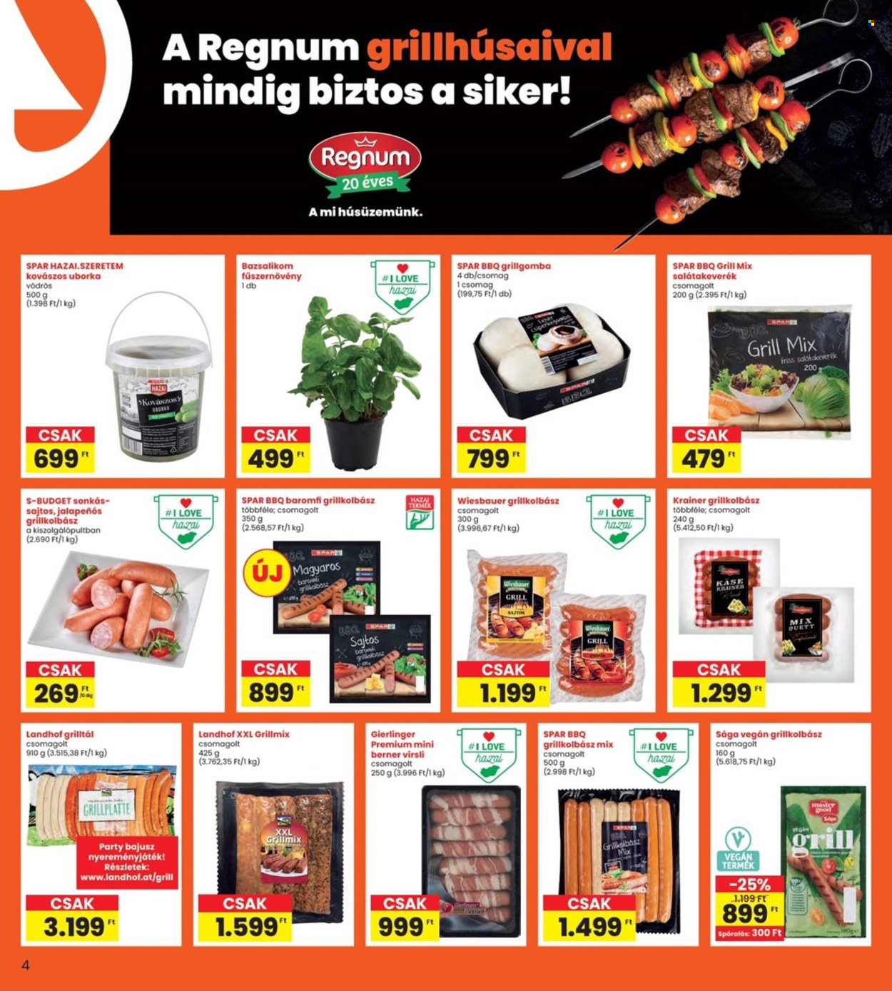 INTERSPAR akciós újságok - 2024.06.20 - 2024.06.26. Oldal 4