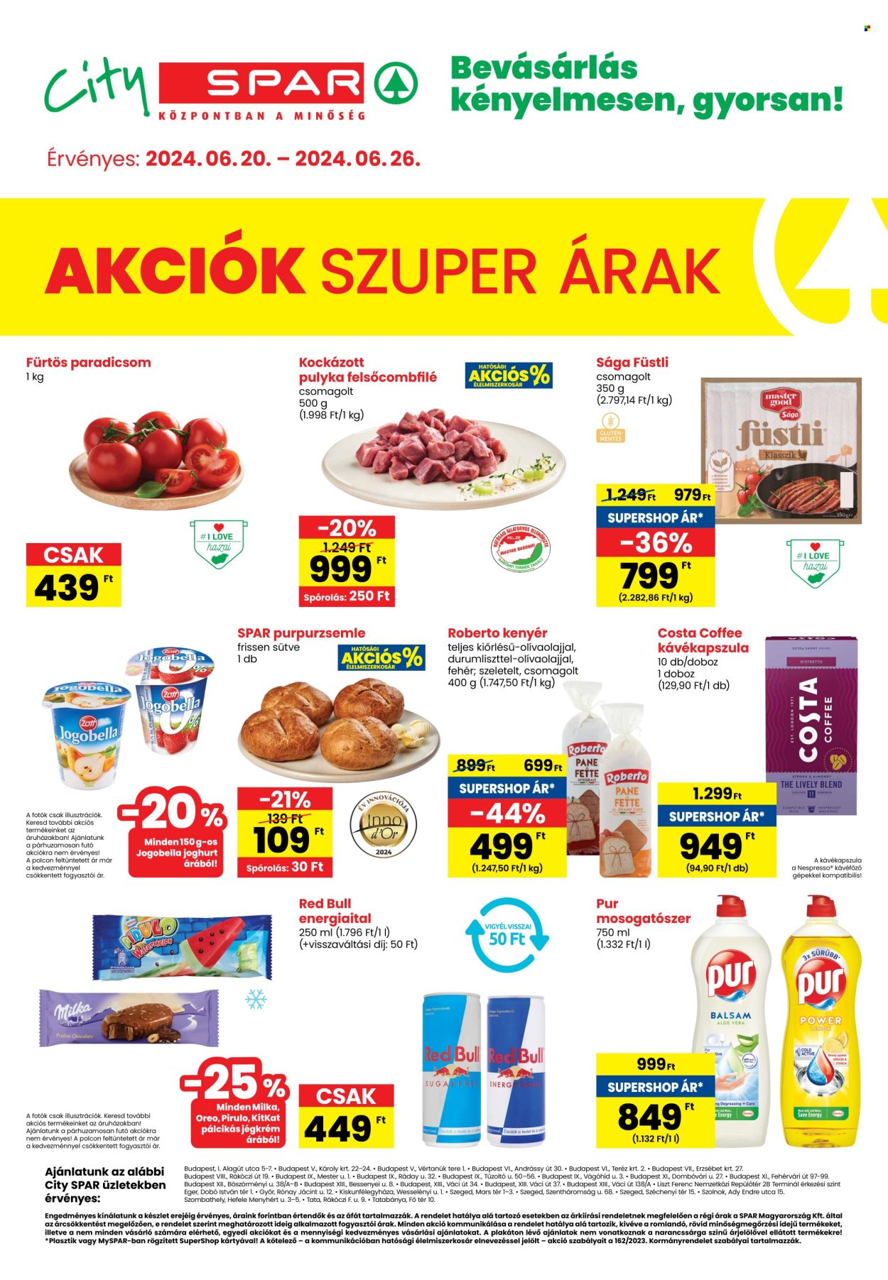 SPAR akciós újságok - 2024.06.20 - 2024.06.26. Oldal 1