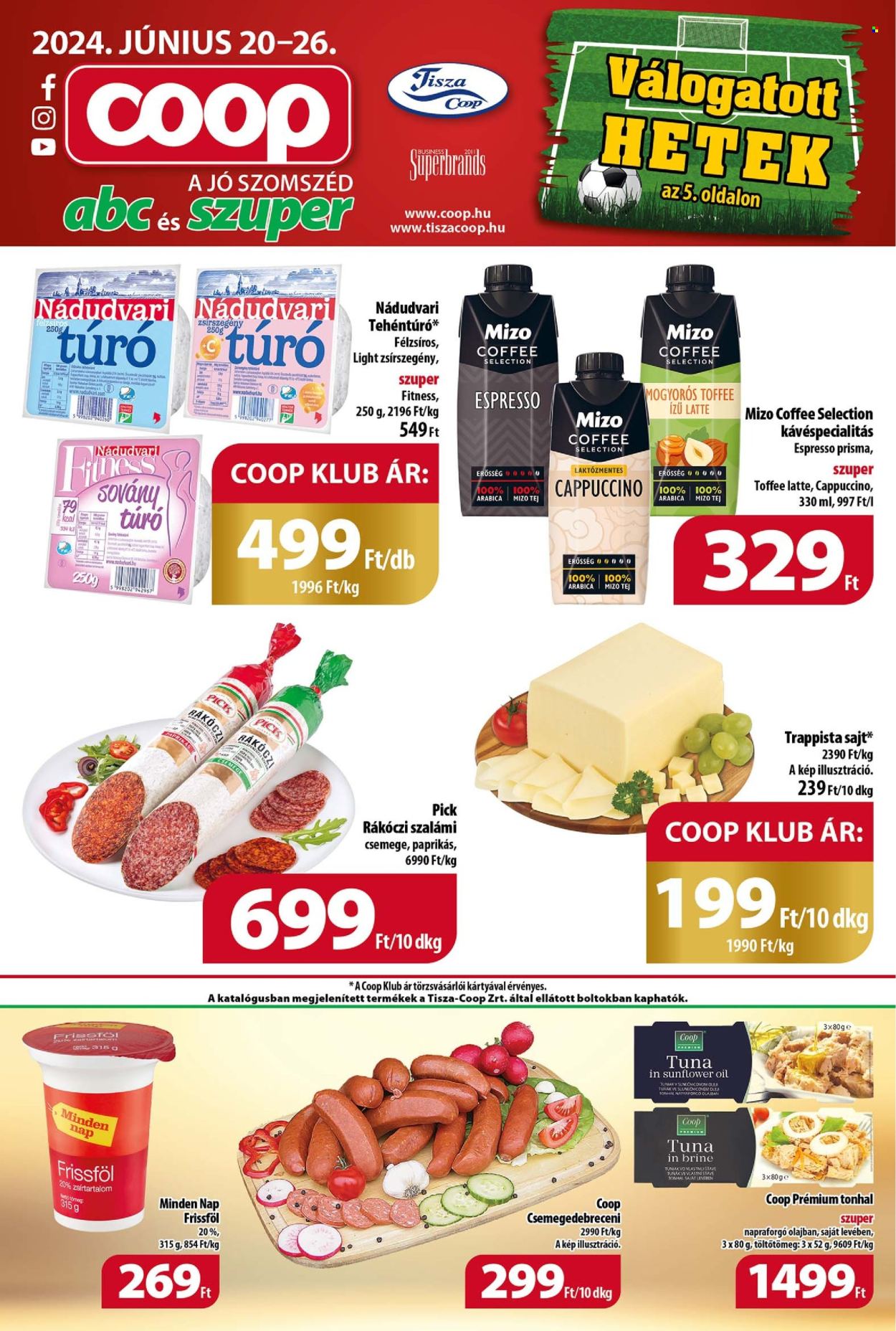 Coop akciós újságok - 2024.06.20 - 2024.06.26. Oldal 1